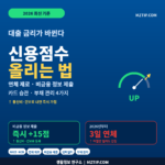 신용점수 올리는 법 4가지 연체 제로 비금융 정보 제출 즉시 15점 카드 습관 부채 관리 NICE KCB 2026 인포그래픽